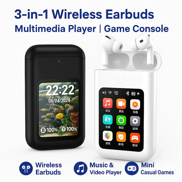 A98 3-in-1 Wireless Earbuds Charging Box