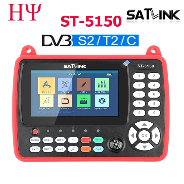 Satlink ST-5150 DVB-S2 + DVB-C + DVB-T2 Satellite Finder Meter