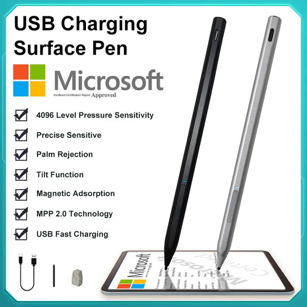 Stylus Pen for Surface USB-C Charging 4096