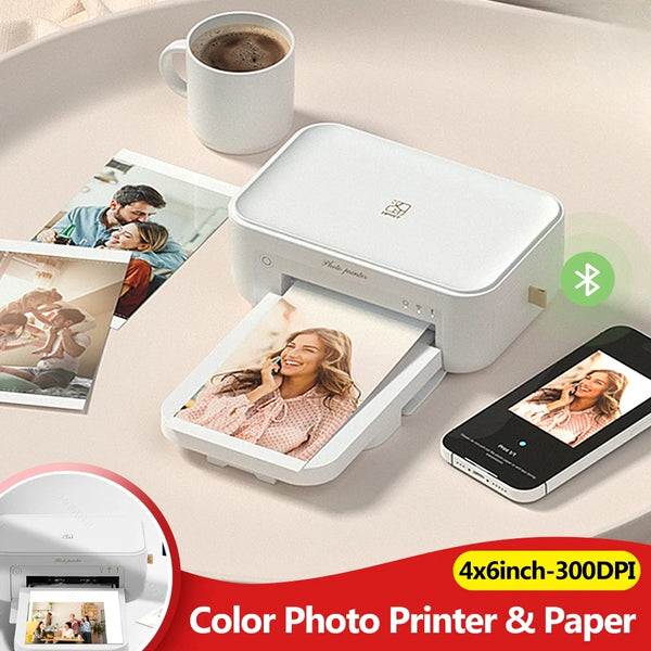 4x6 inch HPRT Photo Color Printer CP4100 Wifi Portable Custom Mini Wireless Pocket Maker Household Small Phone Photo Printer