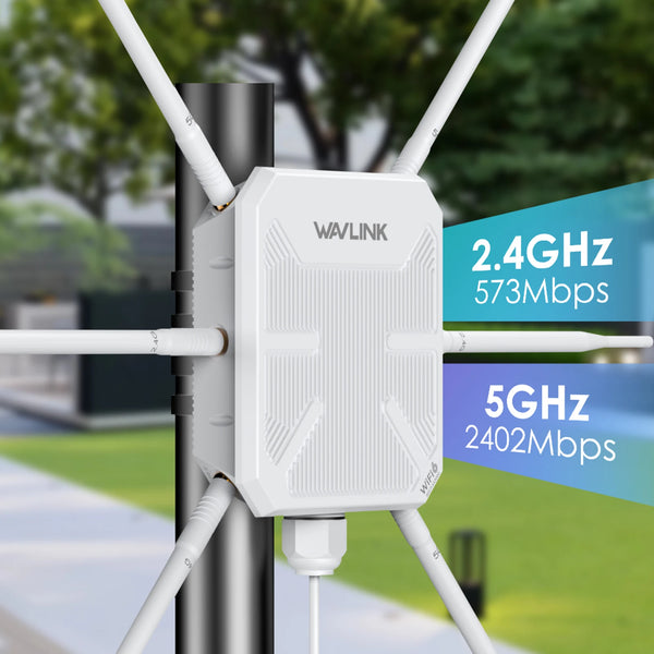 مقوي شبكة واي فاي خارجي WiFi6 طويل المدى