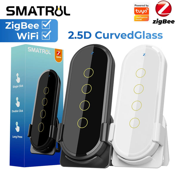 SMATRUL Tuya ZigBee 4 Gang Smart Light Switch