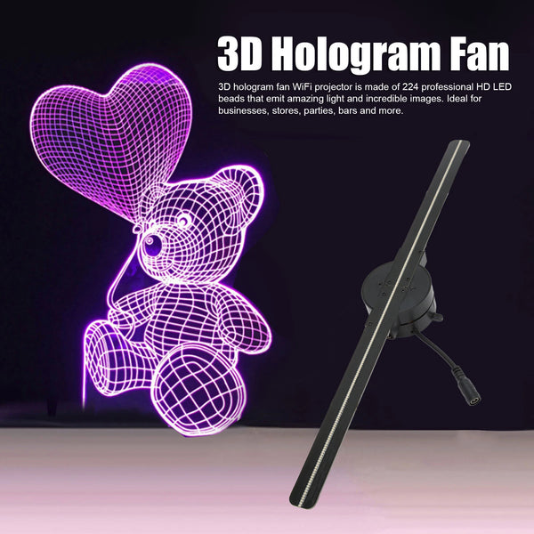 3D Hologram Fan 16.5in