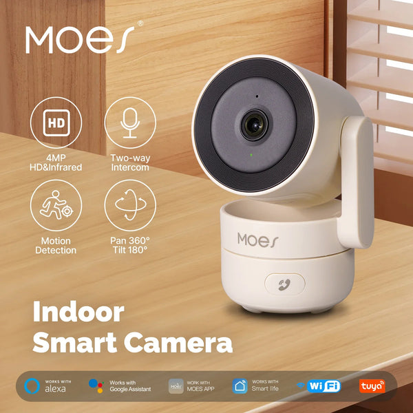 MOESTuya WiFi Indoor Pan/Tilt Smart Security Camera