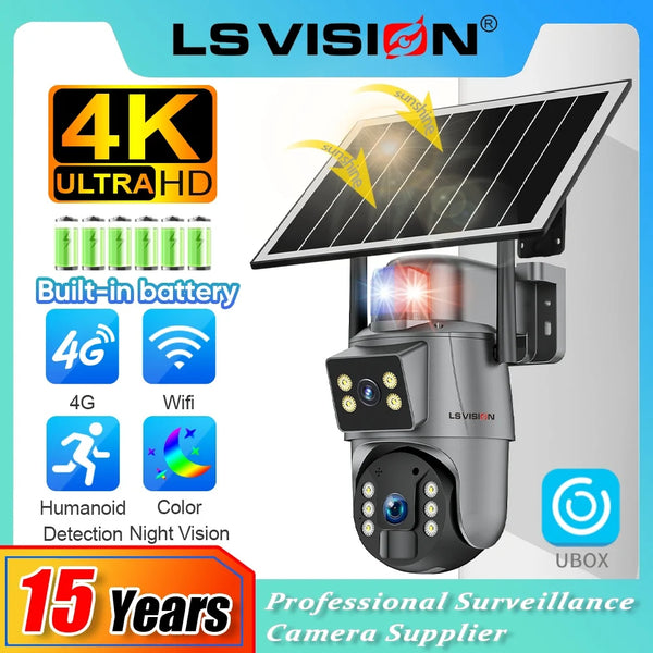 LS VISION 8MP 4G Solar Camera