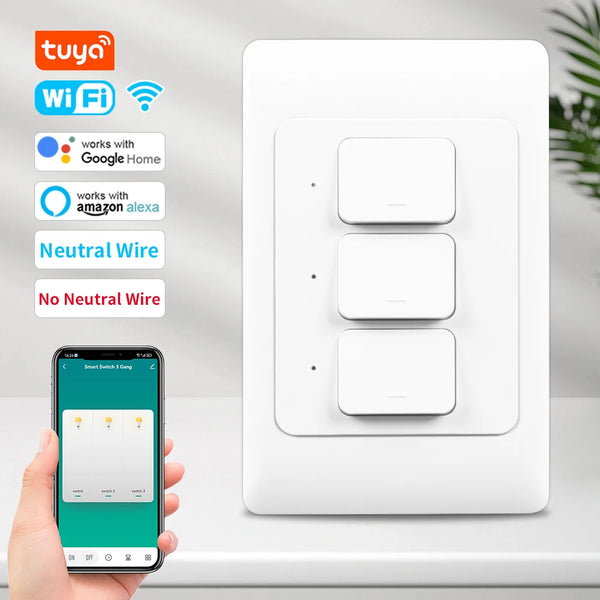 Tuya WiFi Smart Wall Light Switch