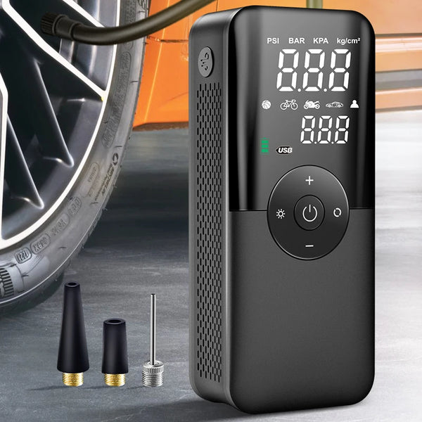 Rechargeable Portable Tire Inflator with Digital Display