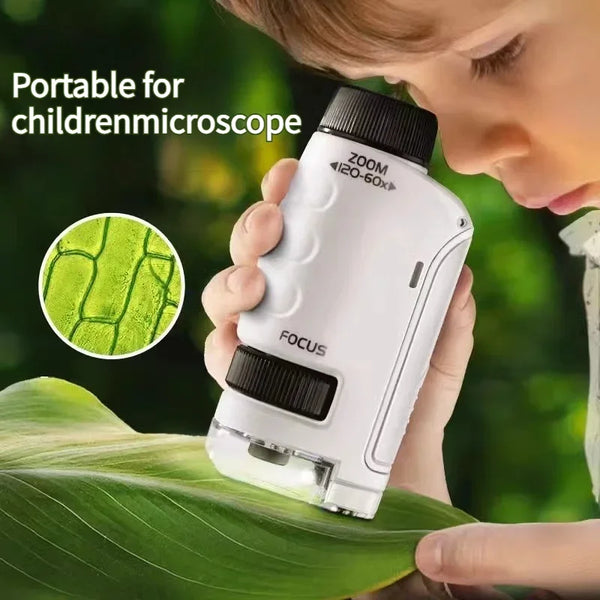 60-120x Pocket Microscope for Kids