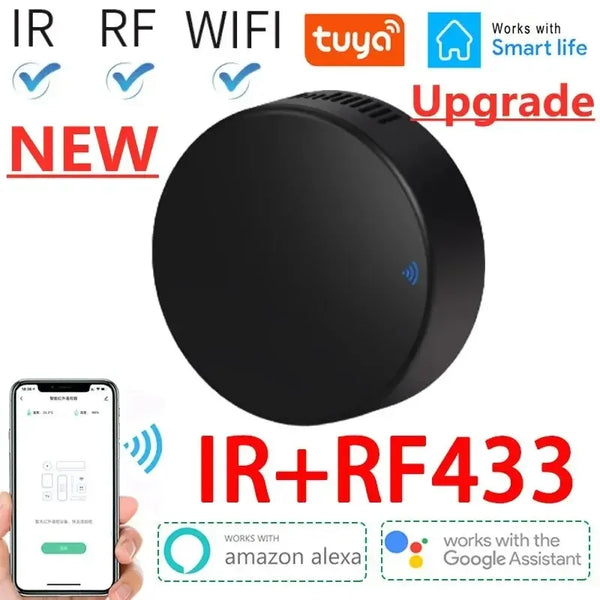 جهاز تحكم ذكي RF 433 وIR بتقنية WiFi Tuya