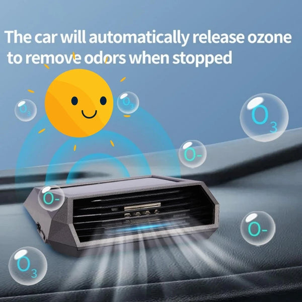 Solar Car Air Purifier with Ozone Generator