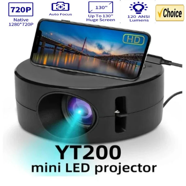 YT200 Smart Projector Auto Focus Android LED HD Projector