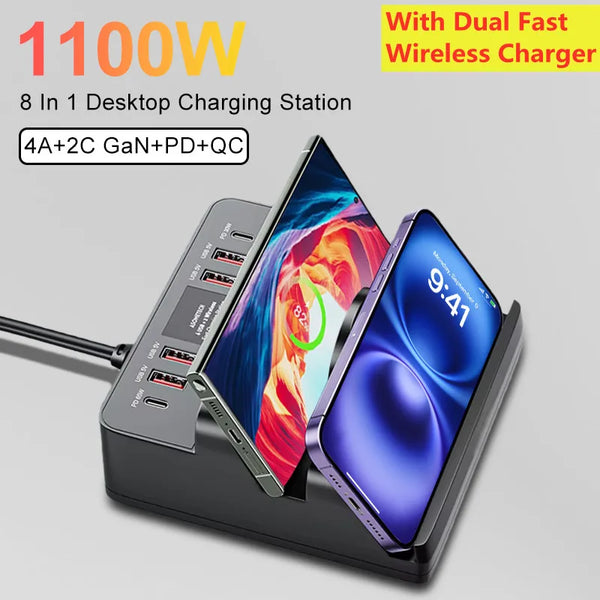 1100W GaN USB-C Charger Station