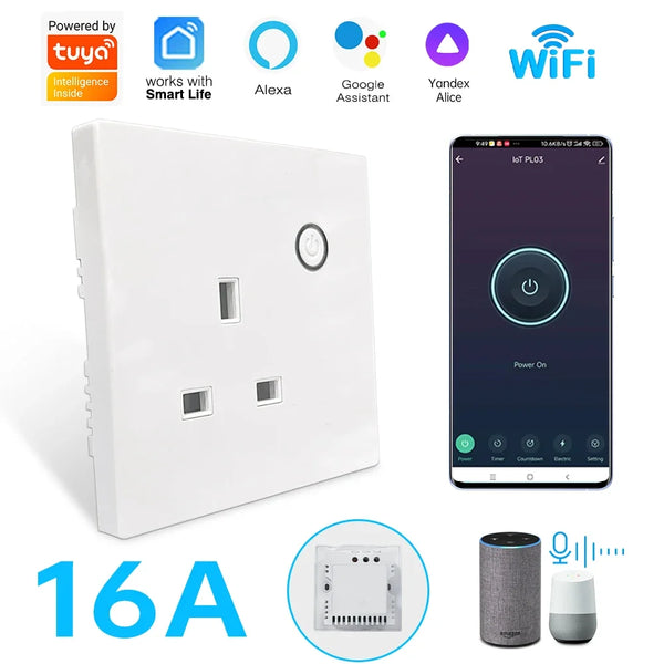 Tuya 16A Smart WiFi Socket