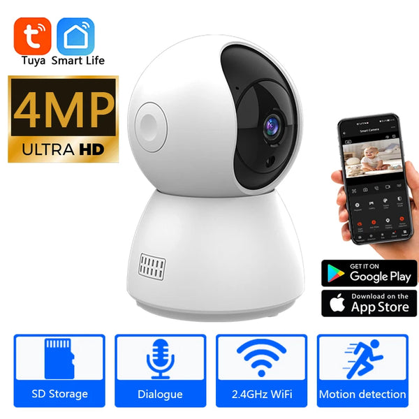 4MP Tuya Smart Mini WiFi IP Camera Surveillance Camera