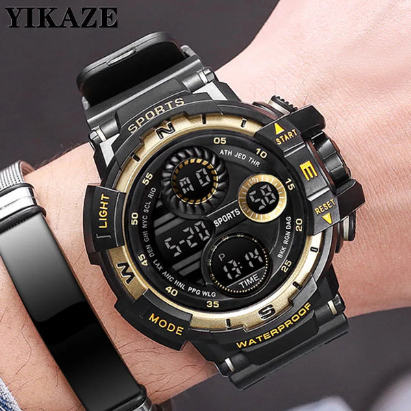 YIKAZE Men's Military Digital Watch