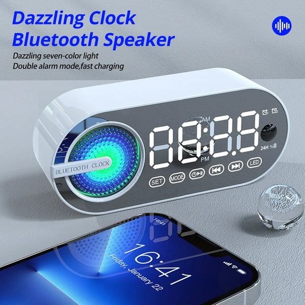 Quiet Wireless Bluetooth Speaker Alarm Clock