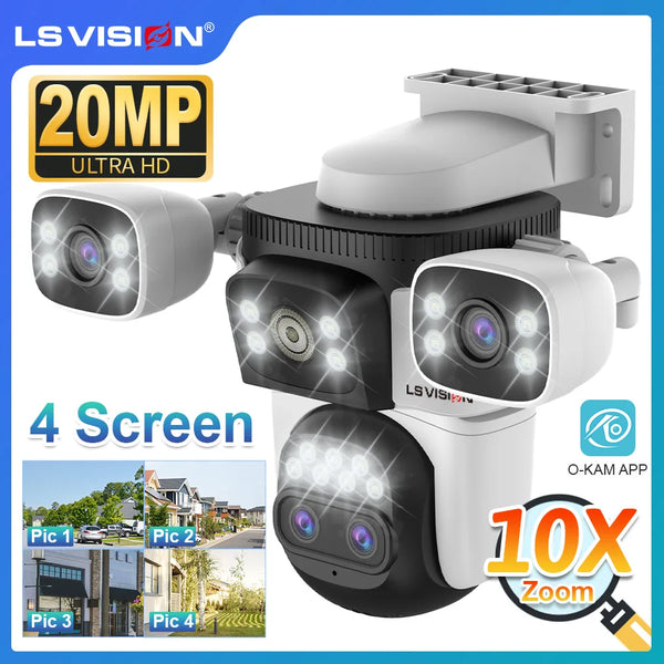LS VISION 20MP Outdoor CCTV Camera