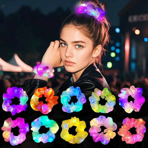 LED Luminous Hair Scrunchies