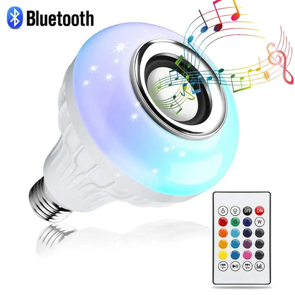 12W E27 Bluetooth Speaker Music Bulb