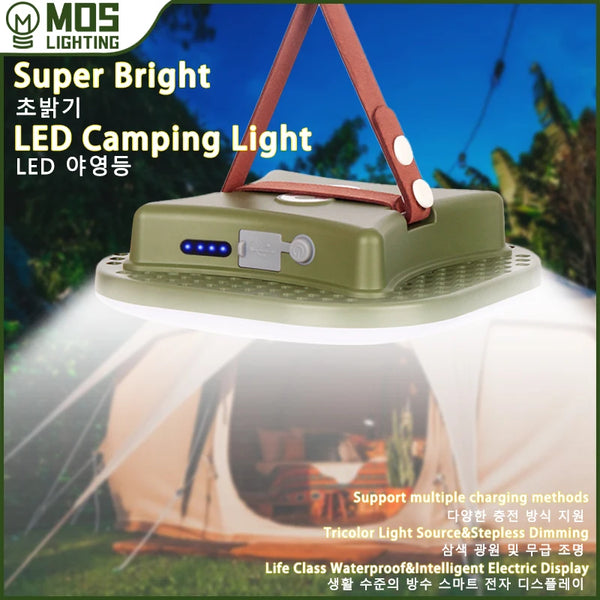 MOSLIGHTING Solar Charging Tent Light 80W