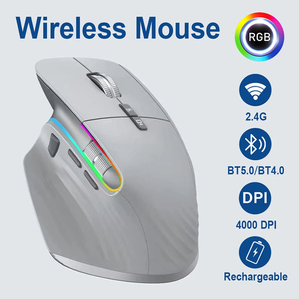 Multi-Device Wireless Mouse Bluetooth 5.0 & 3.0