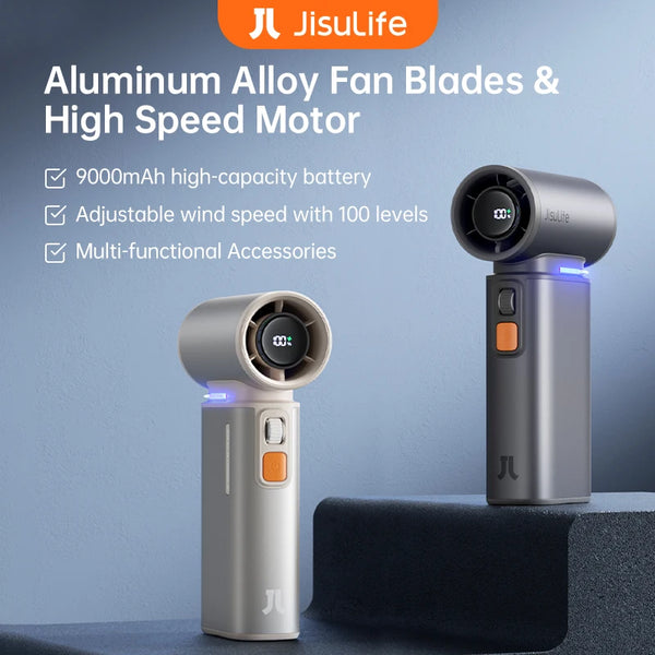 JISULIFE Portable Turbo Handheld Fan