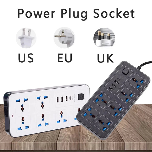 Universal Power Strip with USB & 1.8m Cord