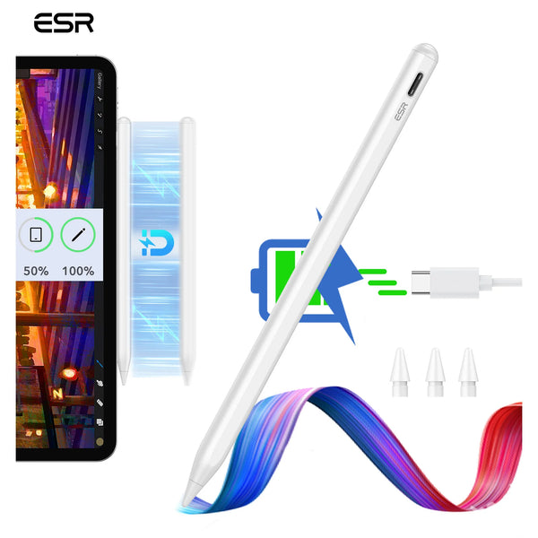 قلم ESR مغناطيسي مع شحن لاسلكي لجهاز iPad Pro 11/12.9