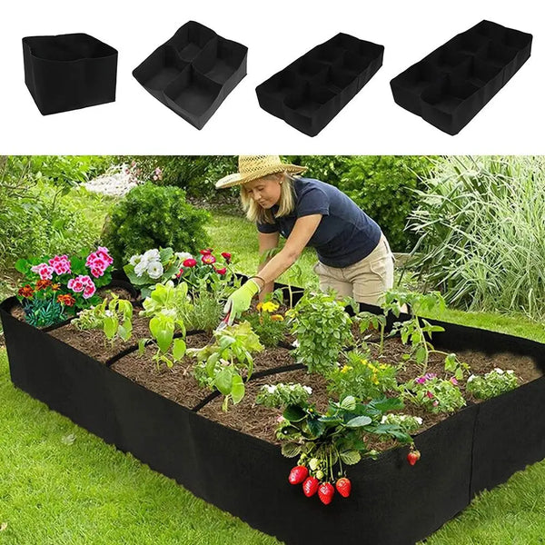 Garden Planting Bag Multi-grid Felt Growing Bag