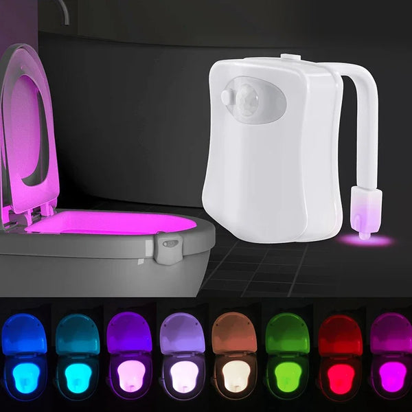 Toilet Seat Smart Motion Sensor Night Light 16/8 Colors