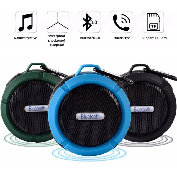 C6 Bluetooth-Compatible Speaker with Big Suction Cup