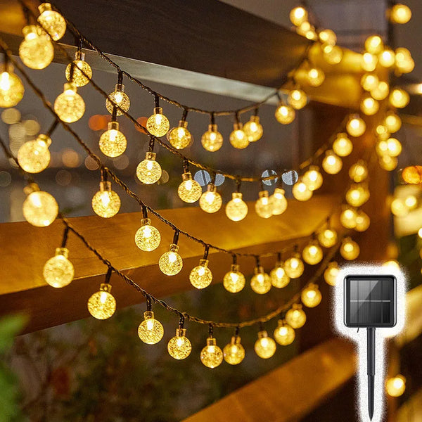 Solar Bubble Balls Lamp String Lights