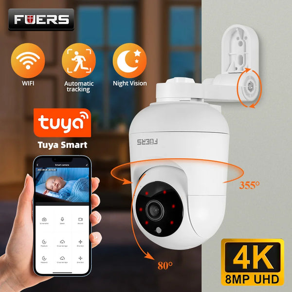 FUERS 4K 8MP Wi-Fi IP Camera