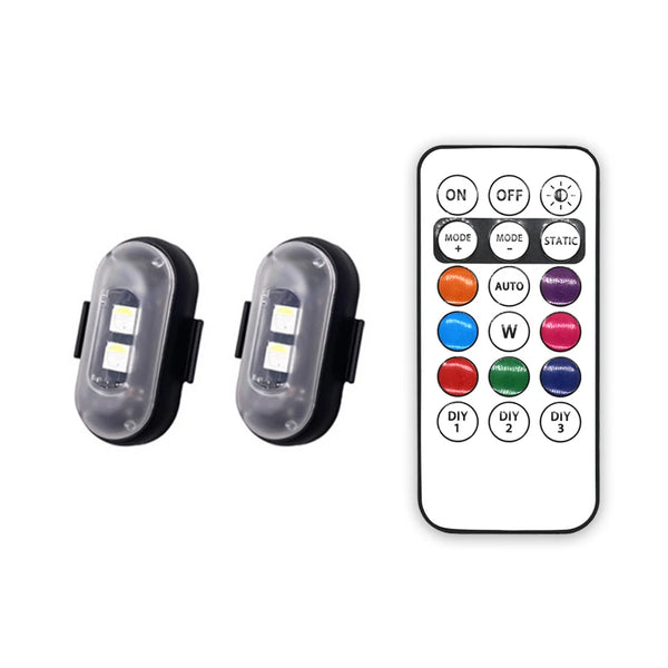 Car Strobe Light 8Color LED Remote Flash