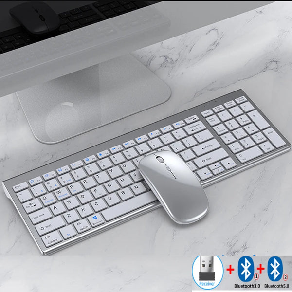 Jomaa Slim Rechargeable Bluetooth Keyboard and Mouse Set