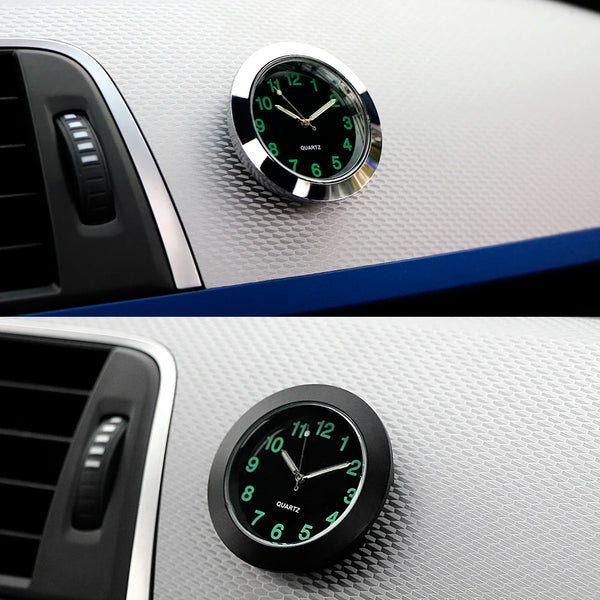 Car Quartz Clock Air Conditioning Clip Vents Decoration Watch Ornaments Vehicle Auto Interior Watch Digital Pointer Accessories