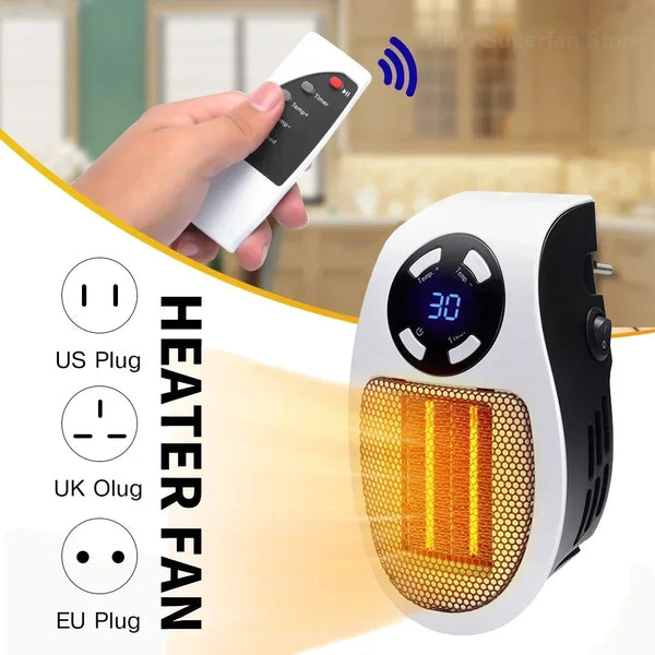 Mini Electric Portable Heater Wall-Outlet Air Heater