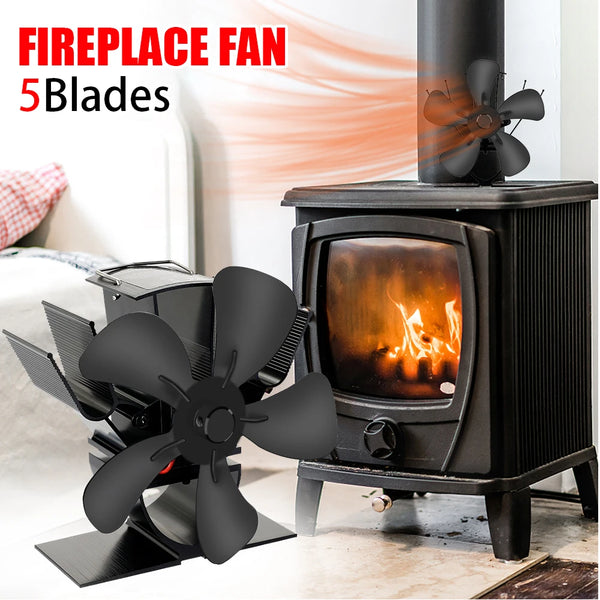 Mini Stove Fan Heat Powered Fireplace Fan