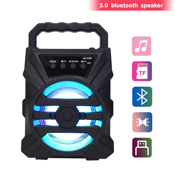 Karaoke Wireless Bluetooth Speaker LED Light