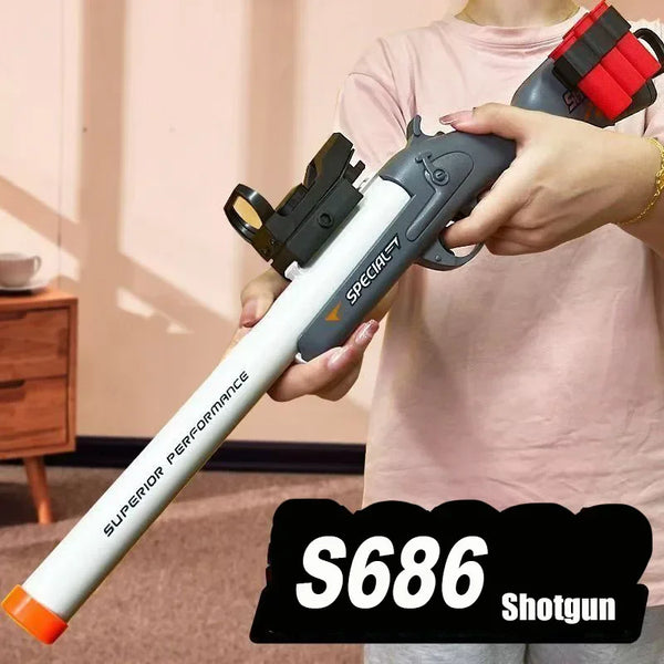 Soft Shell Throwing Toy Rifle