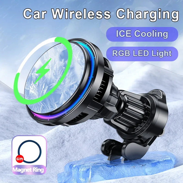 30W Ice Cooling Magnetic Wireless Car Charger