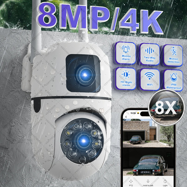 4K 8MP PTZ WIFI Camera