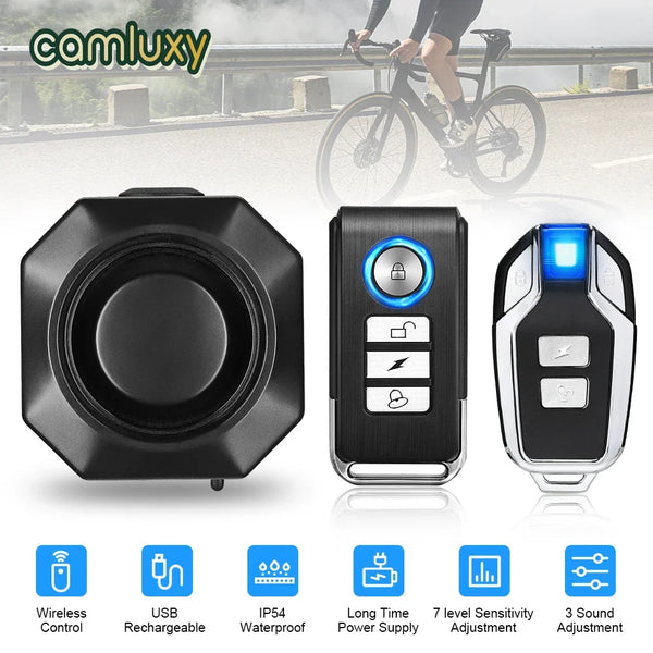 Camluxy Wireless USB Charging Bike Alarm