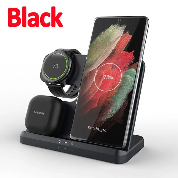 15W 3 In 1 Wireless Charger Stand