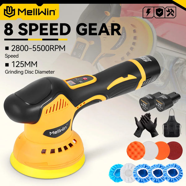 MELLWIN 5500RPM Cordless Car Polisher