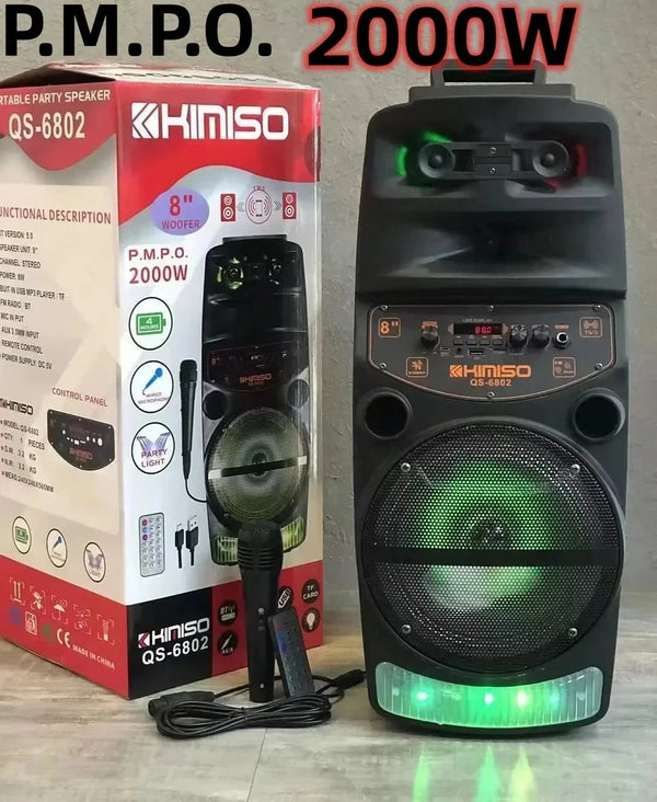 2000W Bluetooth Remote Control Karaoke Speaker