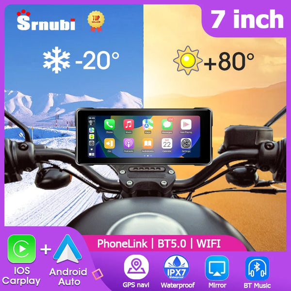 7 Inch Motorcycle Portable Navigation GPS