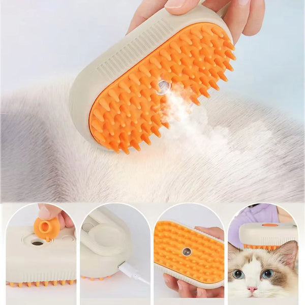 Cat Steam Brush 3 in 1 Electric Spray