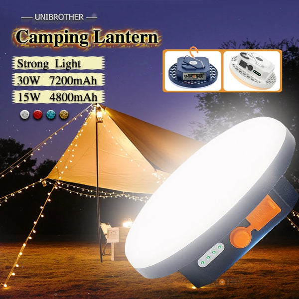 Portable Camping Lantern Rechargeable LED Bulb