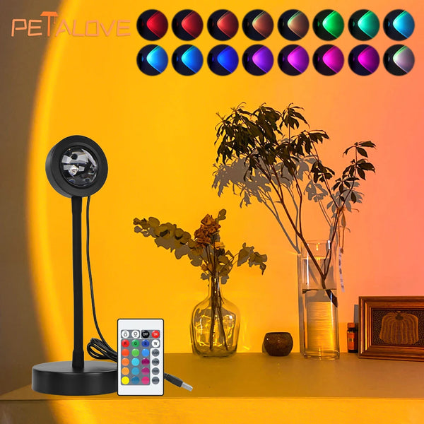 Rainbow Sunset Projector Night Light